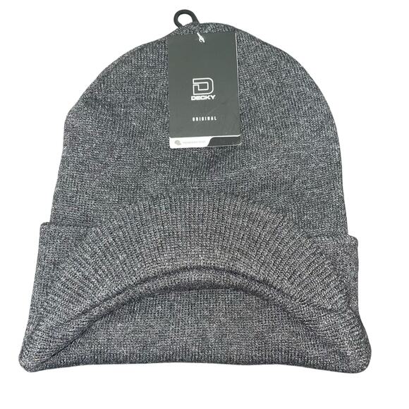 Decky 8009-HCH Jeep Watch Cap Hat Knit Heather Charcoal Gray GI Military Ski - Picture 2 of 11